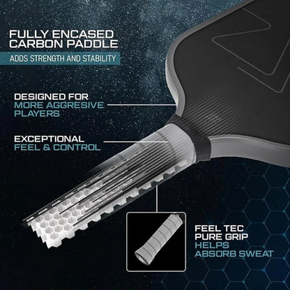 Carbon Fiber Pickleball Paddle Textured Frosting