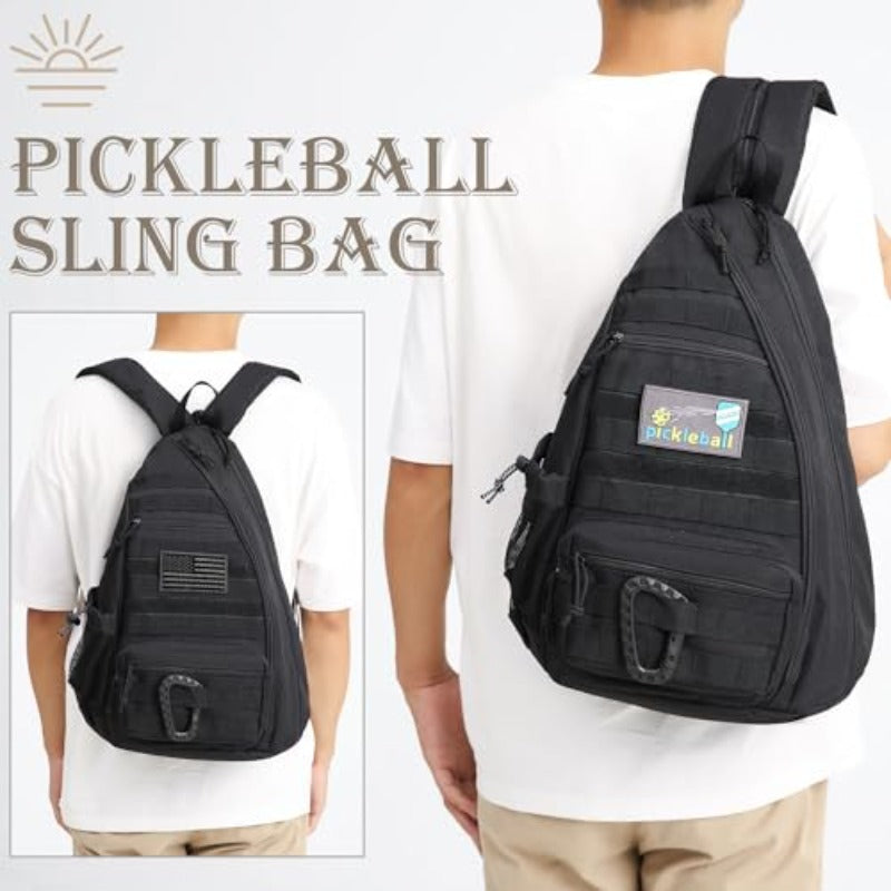 Tactical Pickleball Backpack Pickleball Paddle Tennis Racket For Women Men